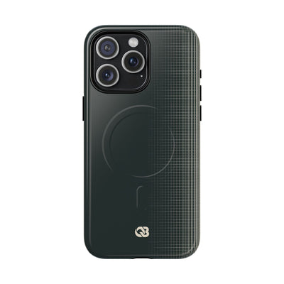 Grey Tough 2.0 Magsafe Phone Case for iPhone - Charcoal Tech Grid