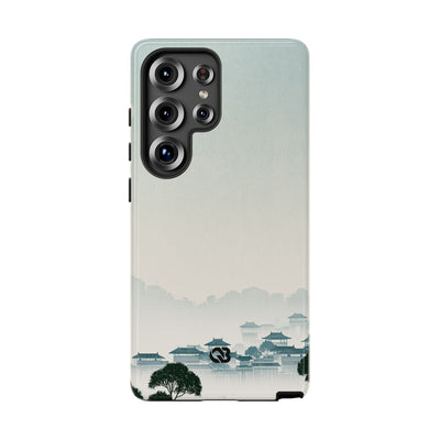 Blue Tough Phone Case for Samsung - Mist Valley Pagoda