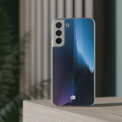 Blue Lite Phone Case for Samsung - Indigo Distortion Wave
