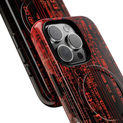 Crimson Glyphs iPhone 16 Pro Case - Tough+