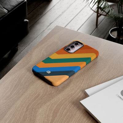Retro Ridge Lines · Tough Phone Case for Samsung