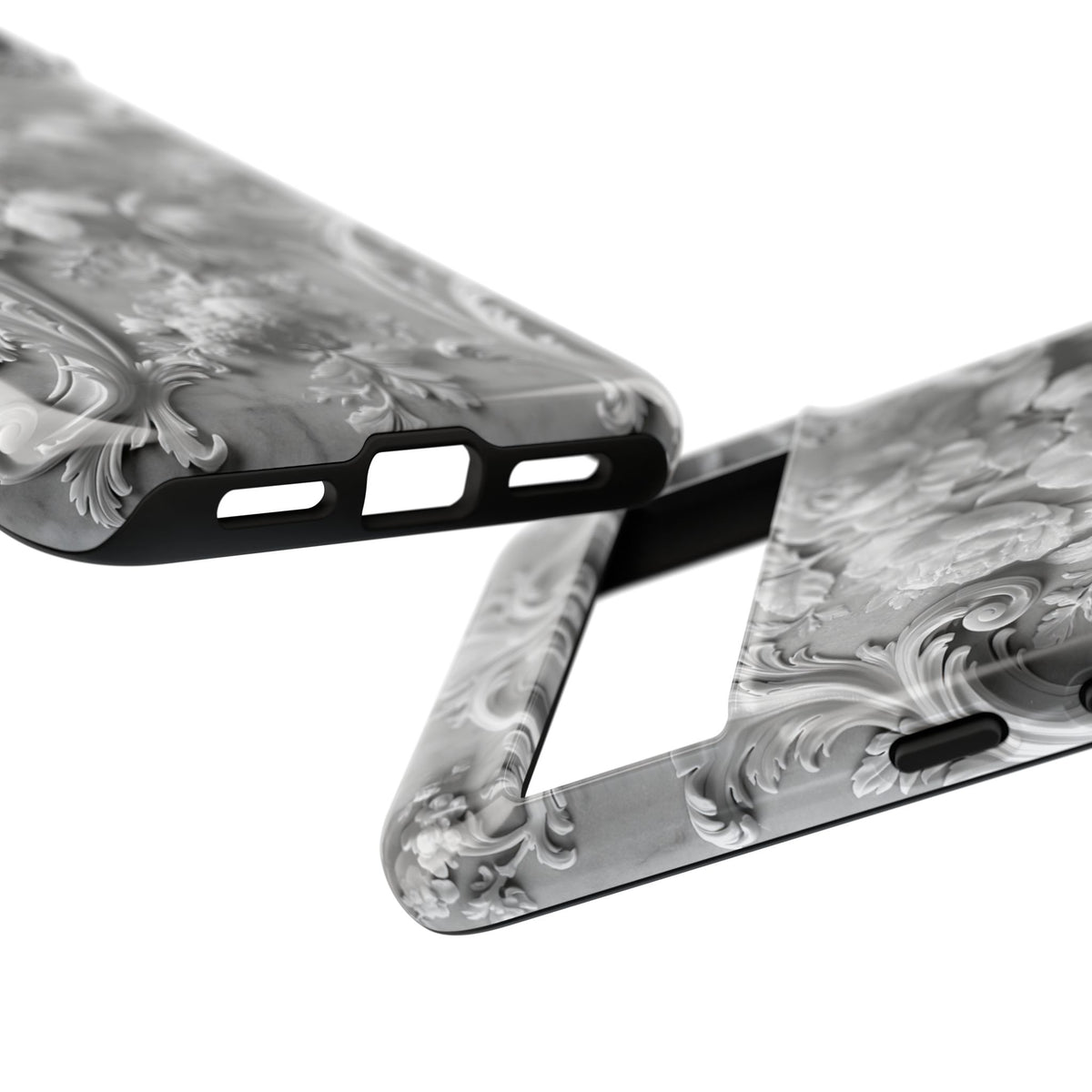 Rococo Marble Rose · Tough Phone Case for Pixel ·  White