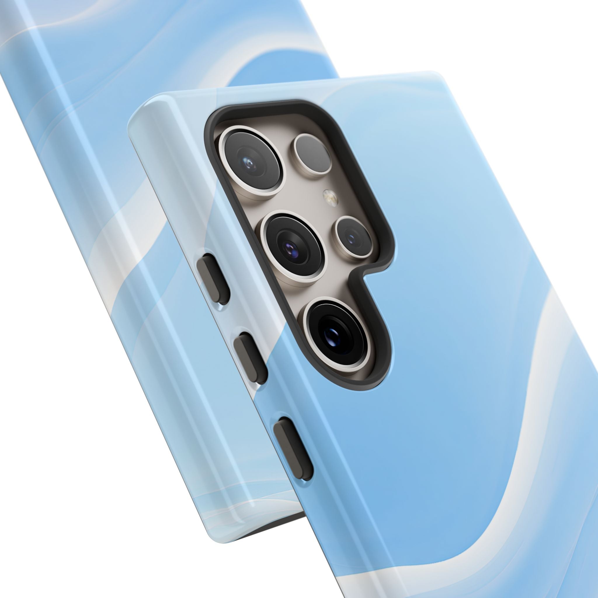 Blue Tough Phone Case for Samsung - Glacial Blue Silk