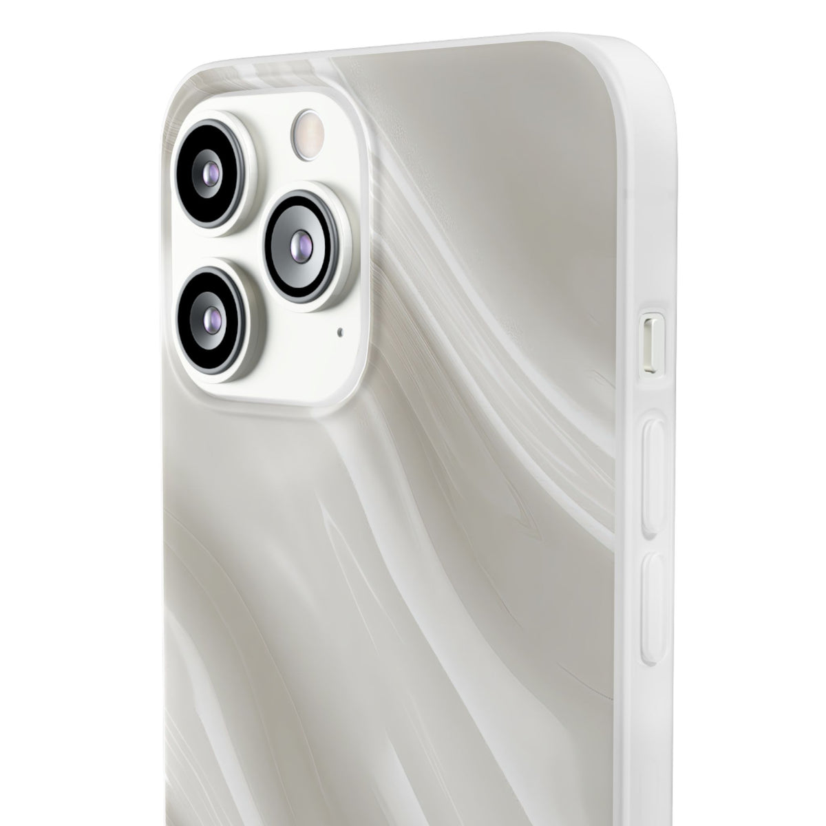 Liquid Enamel Fold · Lite Phone Case for iPhone ·  White