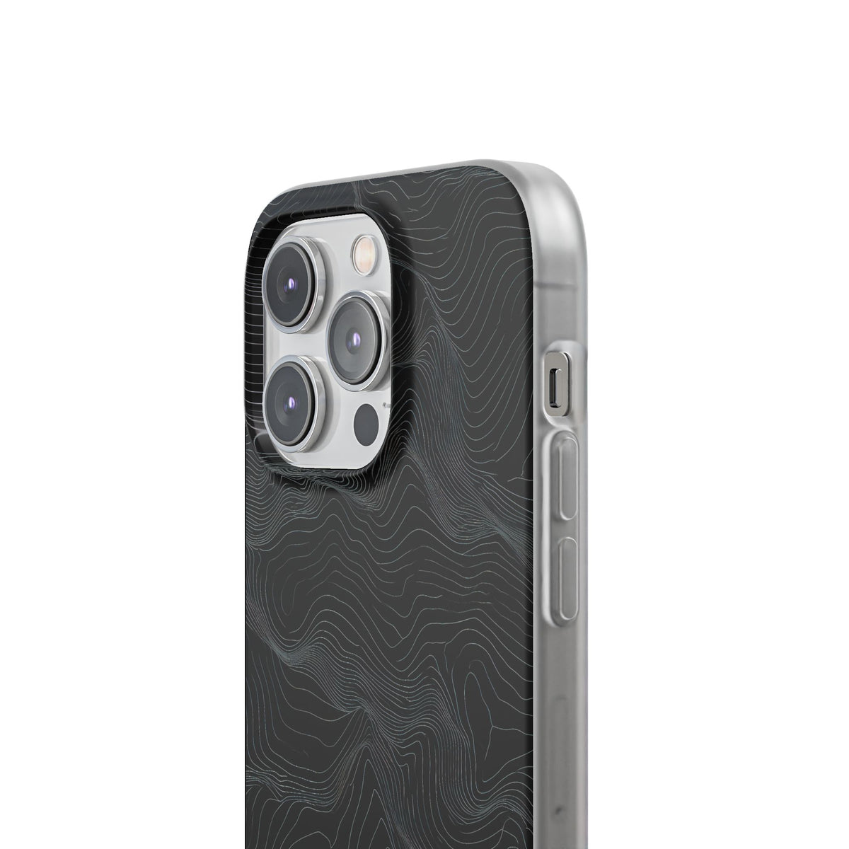Obsidian Contour Elevation · Lite Phone Case for iPhone ·  Black
