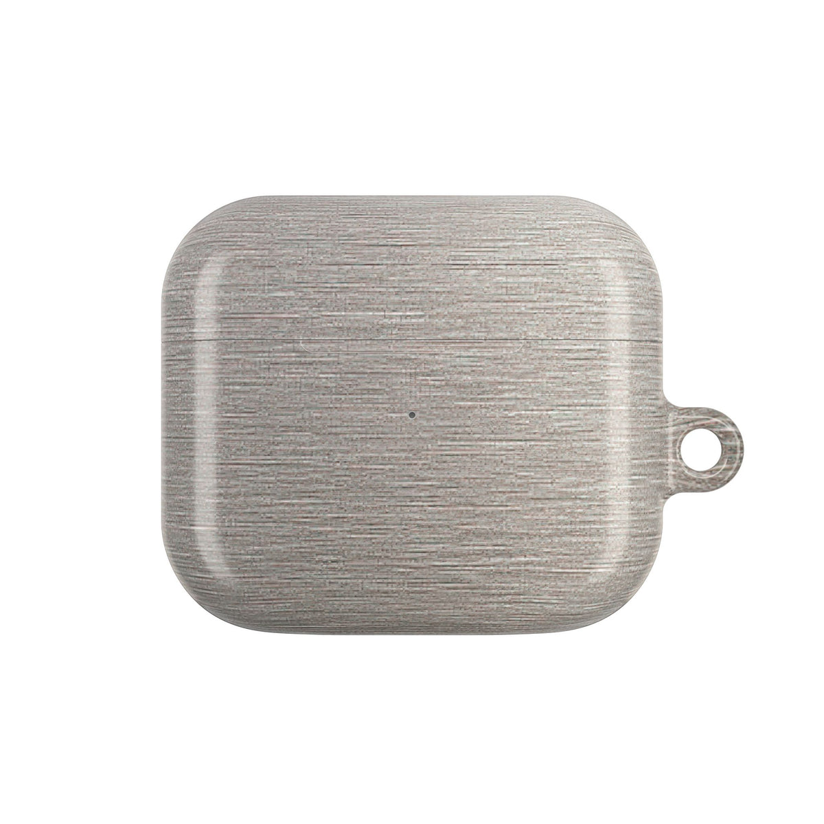 Brushed Silver Alloy · Hard Case for AirPods & AirPods Pro · Silver