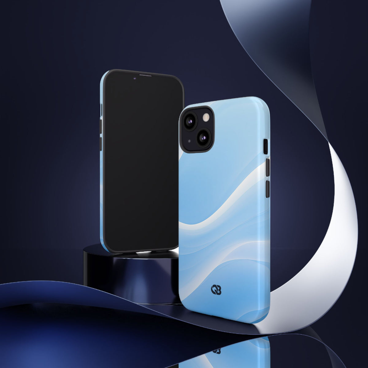 Glacial Contour Flow · Tough Phone Case for iPhone · Blue