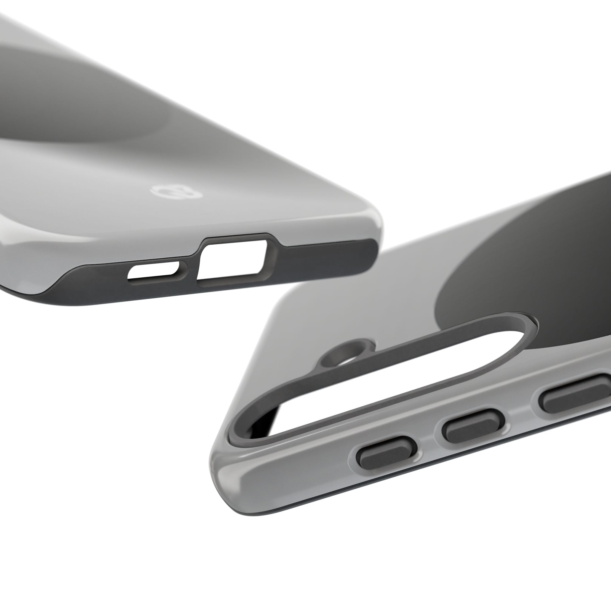 Grey Tough Phone Case for Samsung - Matte Onyx Sphere