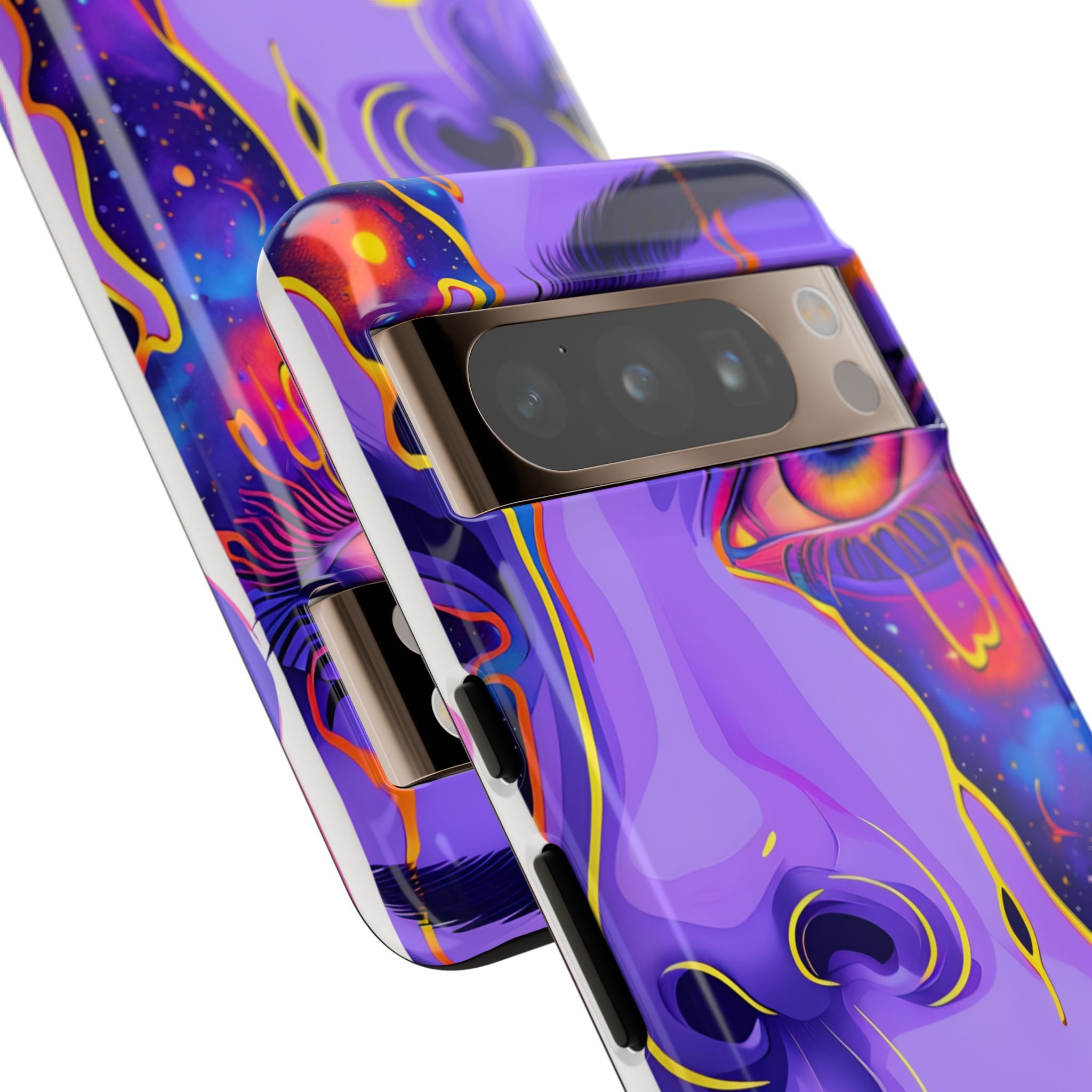 Violet Cosmic Gaze · Tough Phone Case for Google Pixel