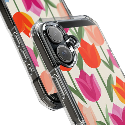 Vibrant Petal Grid · Impact Handyhülle für iPhone · Magsafe