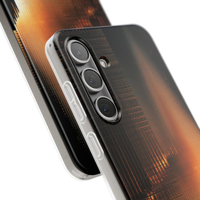 Luminous Grid · Lite Phone Case for Samsung · Black