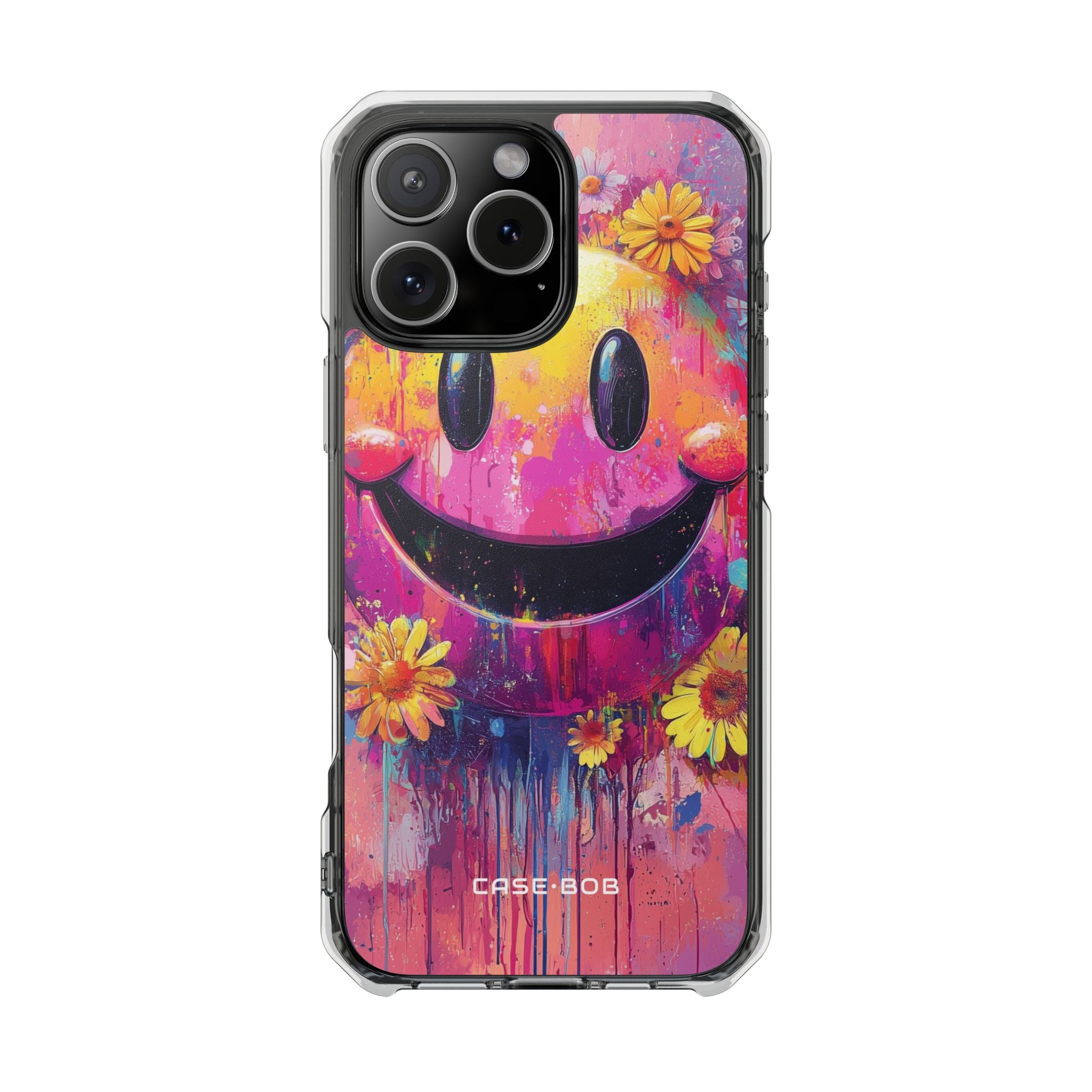 Smiley Bloom iPhone 16 Pro Max Case - Impact