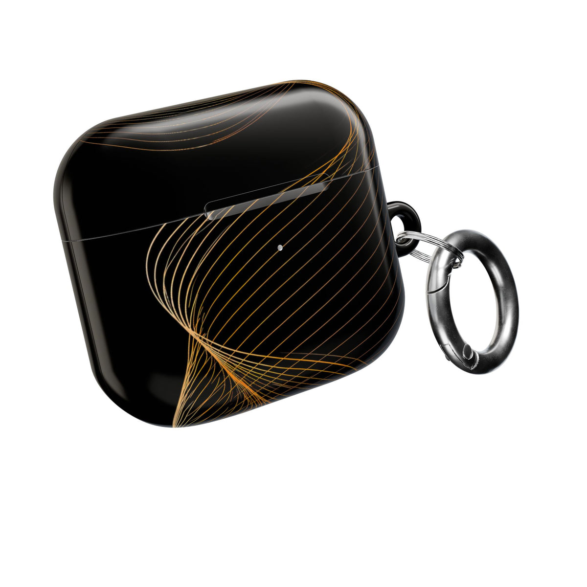 Golden Horizon Drift · Hard Case for AirPods & AirPods Pro · Black