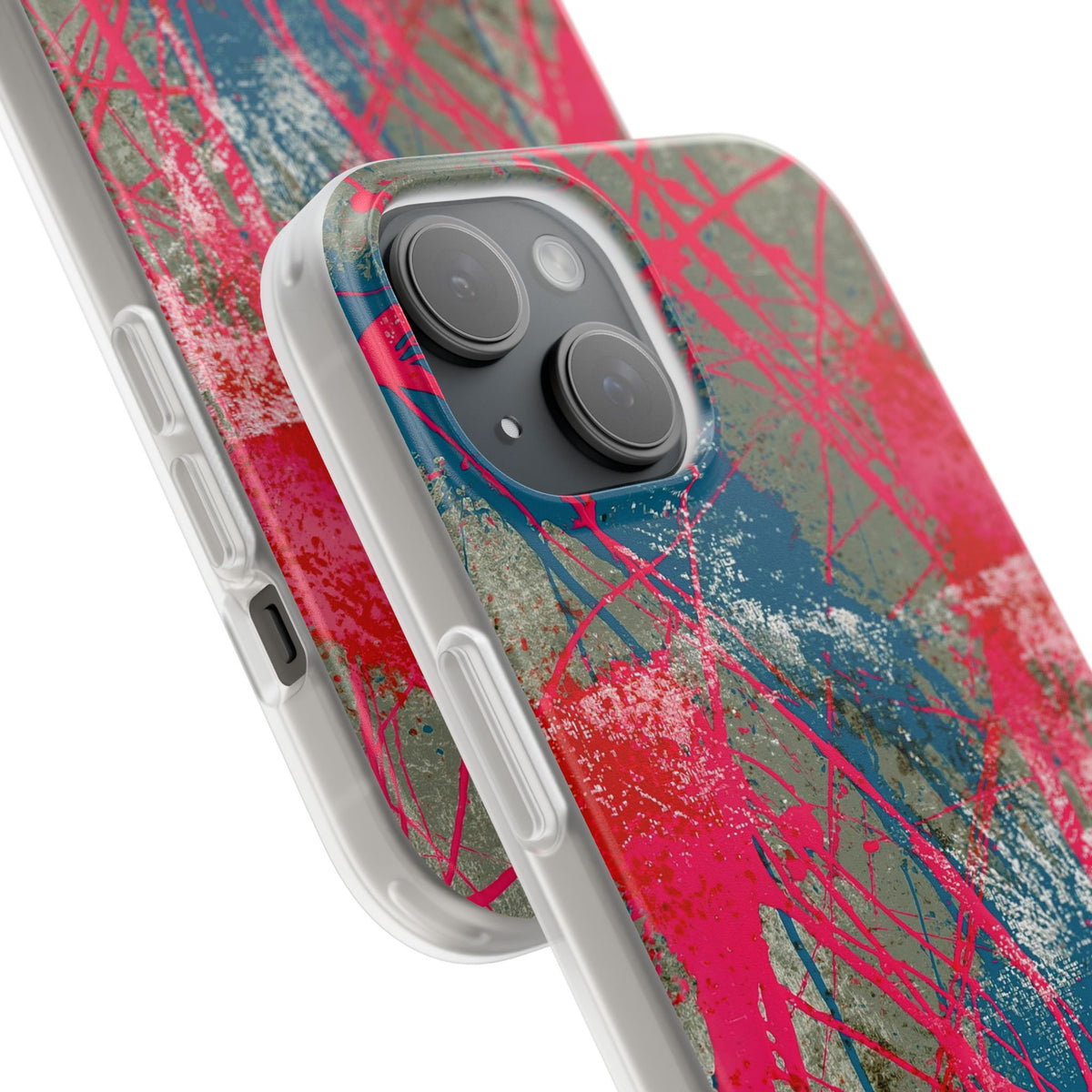 Neon Static Drip · Lite Phone Case for iPhone ·  Pink