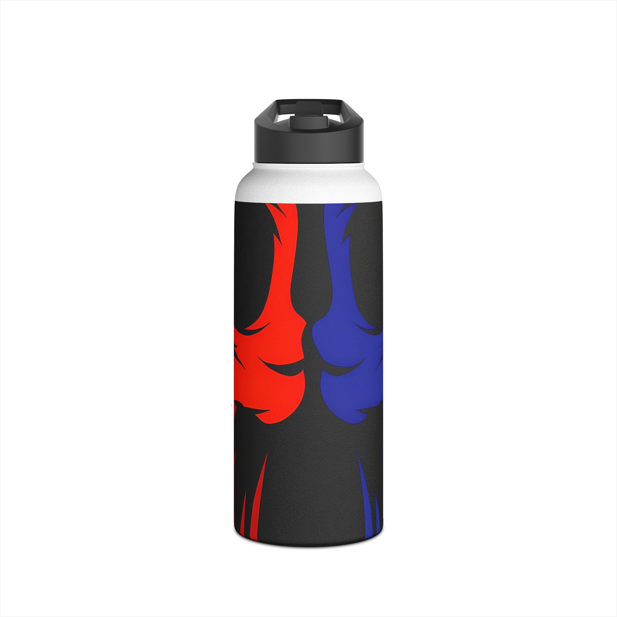 Dual Skulls RedBlue - Stainless Steel Water Bottle