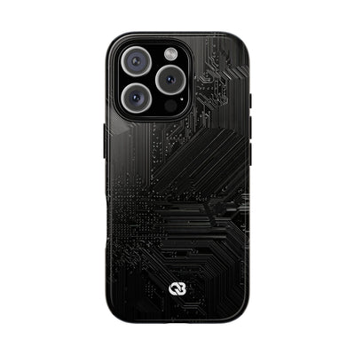 Obsidian Circuitry · Tough Phone Case for iPhone · Black