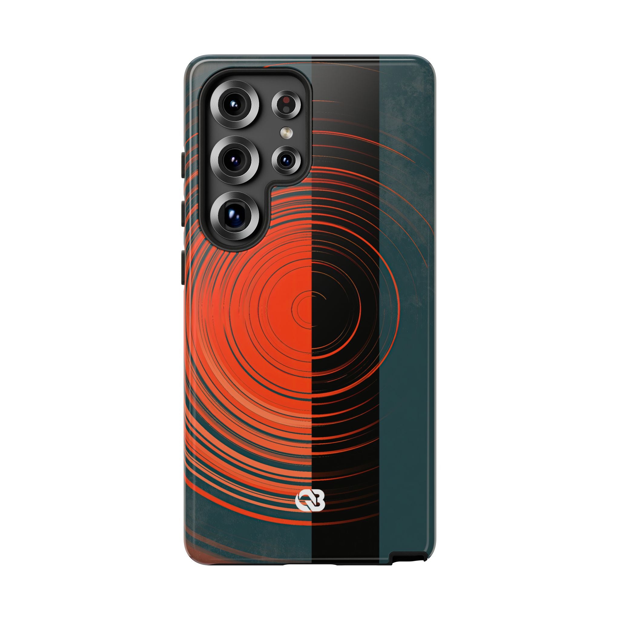 Teal Tough Phone Case for Samsung - Burnt Slate Radial