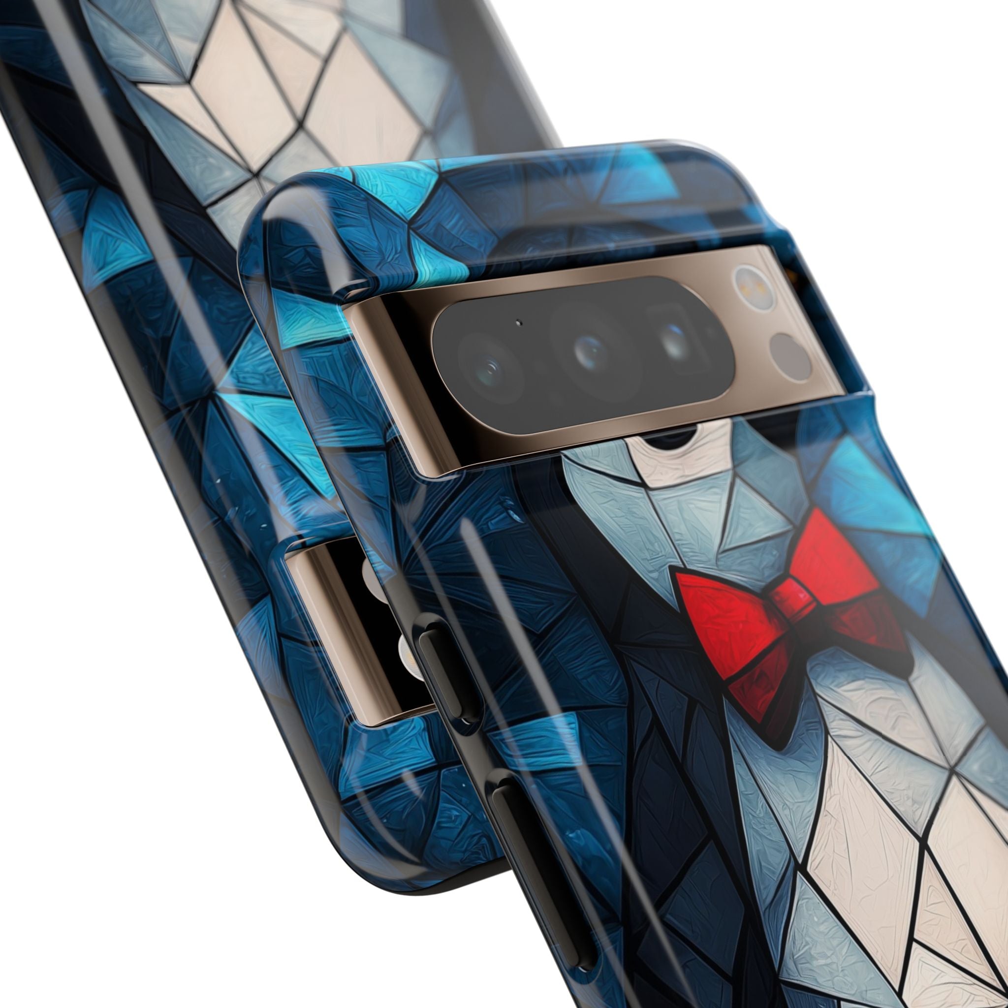 Mosaikk Sløyfe Pingvin · Tough Phone Case for Google Pixel