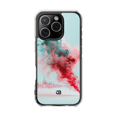 Sonic Bloom · Clear Impact Magnetic Phone Case for iPhone · Red