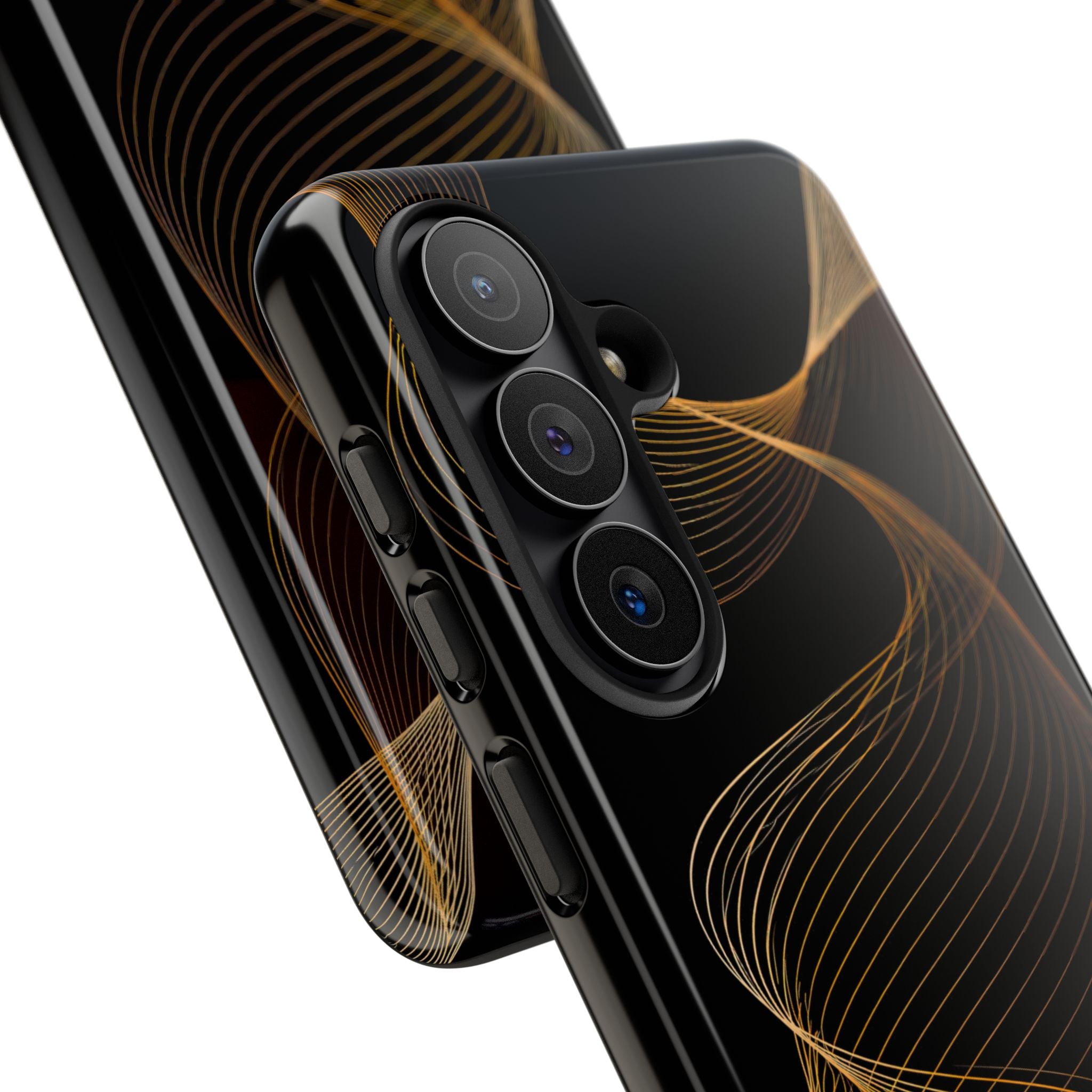 Gold Tough Phone Case for Samsung - Burnished Bronze Helix
