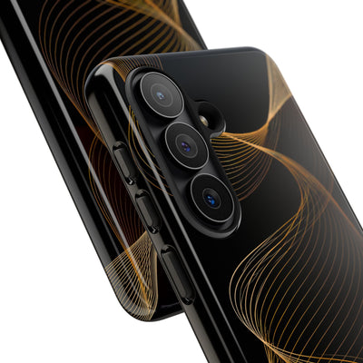 Gold Tough Phone Case for Samsung - Burnished Bronze Helix