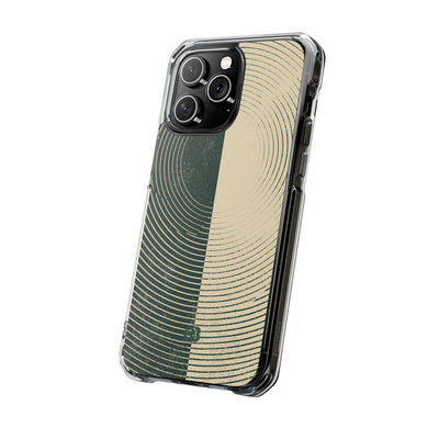 Green Impact MagSafe Phone Case for iPhone - Evergreen Split Grain
