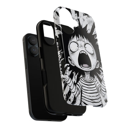 Screaming Stripes iPhone 16 Case - Tough