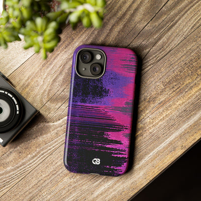 Neon Signal Shift · Tough Phone Case for iPhone · Purple