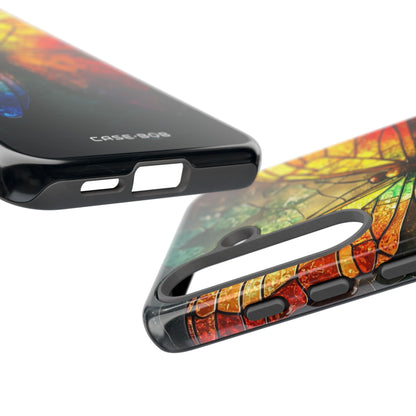 Buntglas-Schmetterling Samsung S25 Case - Tough
