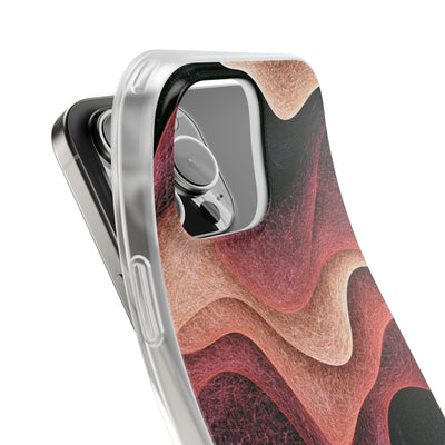 Rose Contour Waves · Lite Phone Case for iPhone ·  Pink