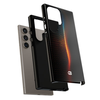 Luminous Refraction Grid · Tough Phone Case for Samsung · Black