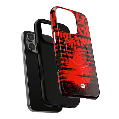 Crimson Redaction · Tough 2.0 Magnetic Phone Case for iPhone · Black