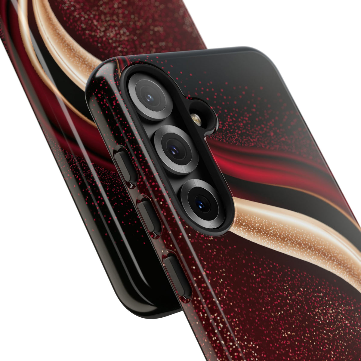 Gilded Crimson Flow · Tough Phone Case for Samsung · Red