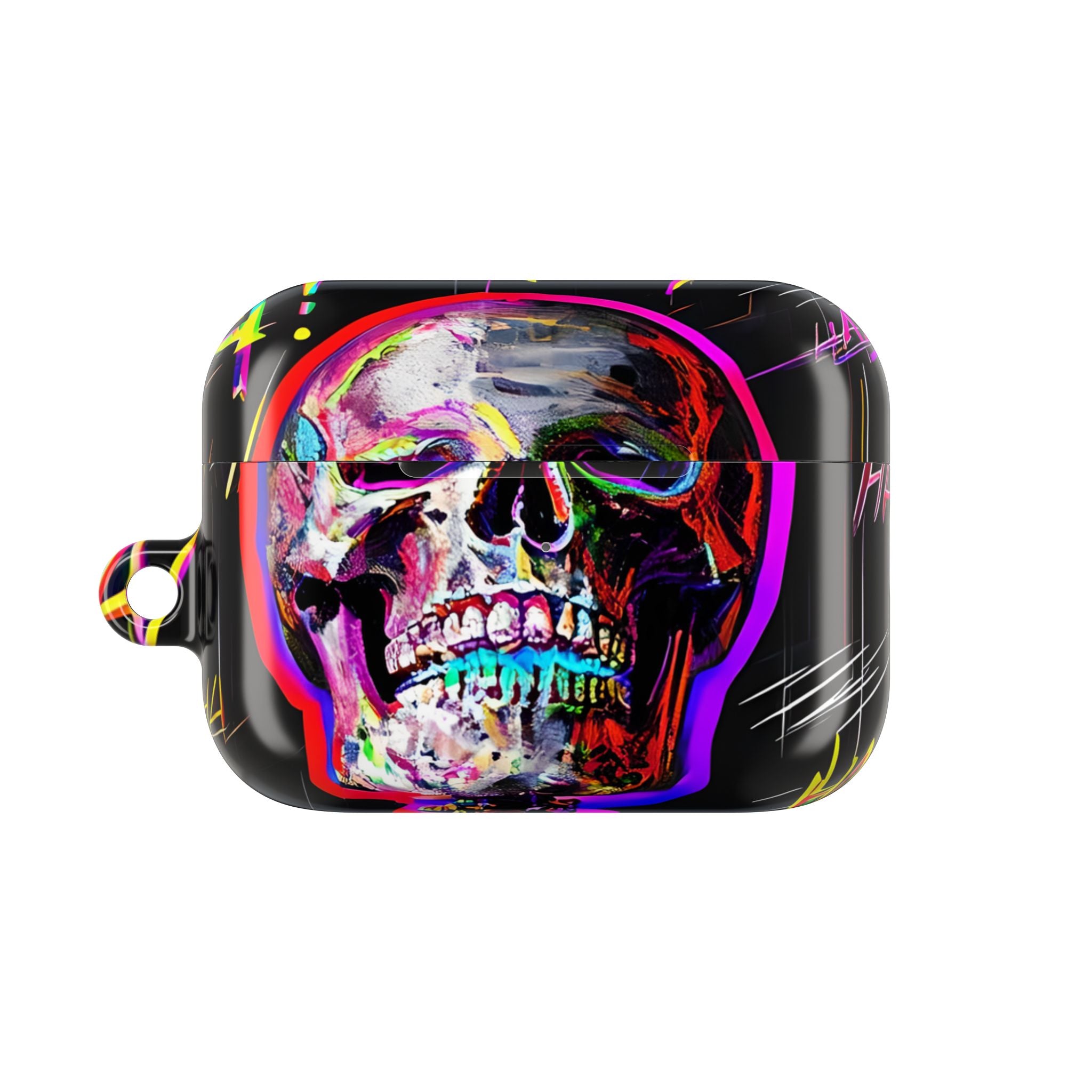 Neon Skeleton Laughter - AirPods Case