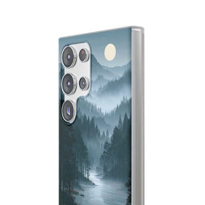 Silent Nordic Fjord · Lite Phone Case for Samsung · Blue