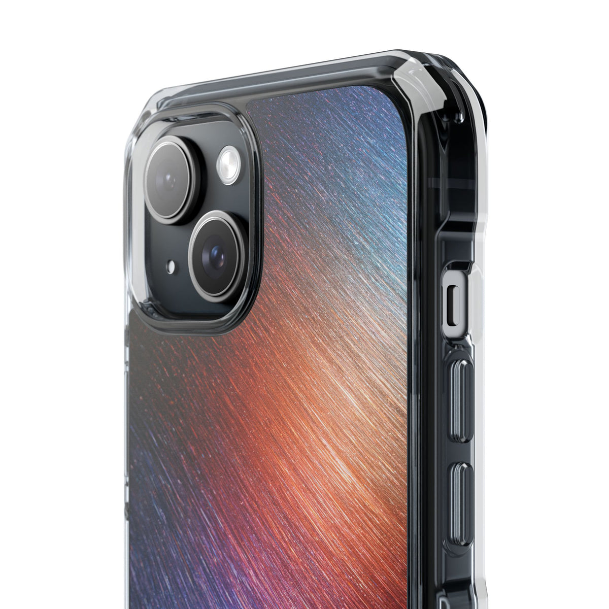 Radiant Energy Stream · Clear Impact Magnetic Phone Case for iPhone · Blue