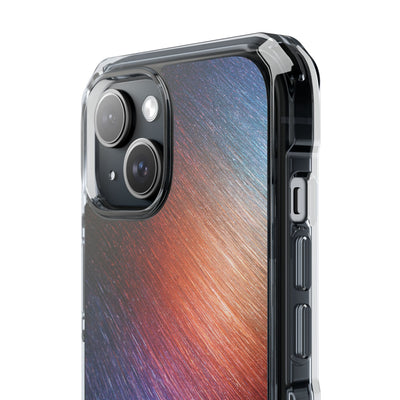 Radiant Energy Stream · Clear Impact Magnetic Phone Case for iPhone · Blue