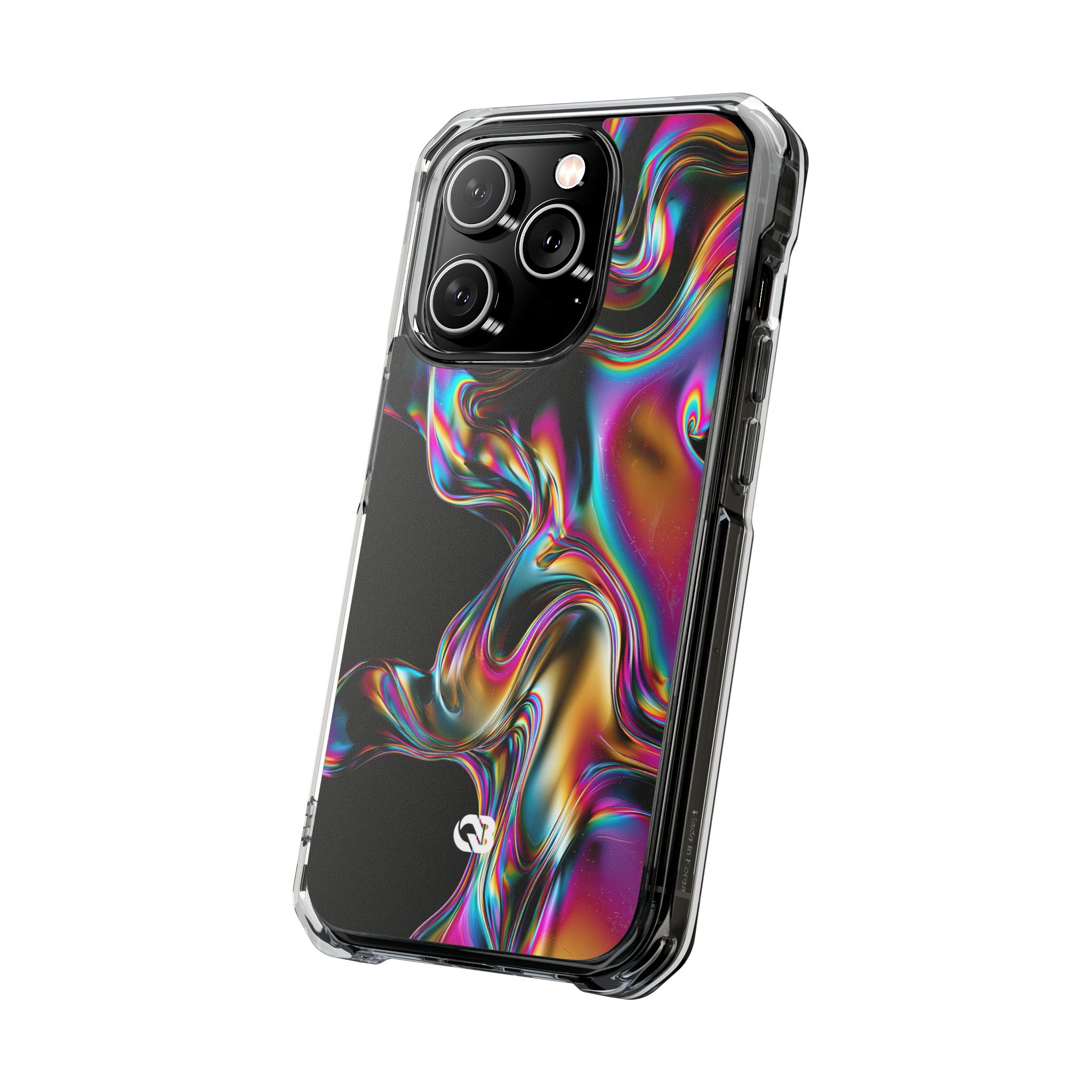 Purple Impact MagSafe Phone Case for iPhone - Liquid Neon Chrome