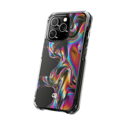 Purple Impact MagSafe Phone Case for iPhone - Liquid Neon Chrome