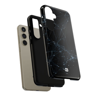 Black Tough Phone Case for Samsung - Arctic Neural Mesh