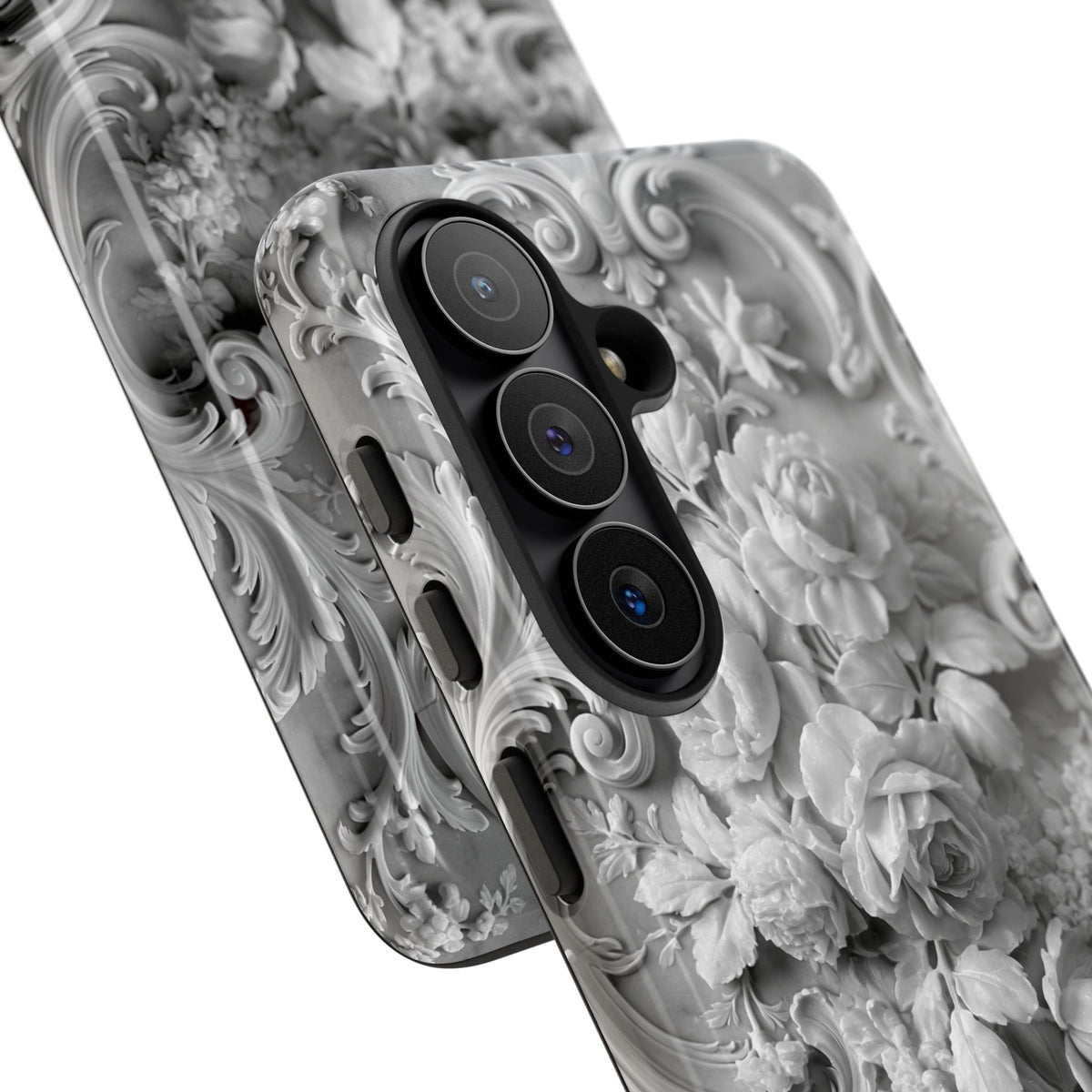 Rococo Marble Rose · Tough Phone Case for Samsung · White