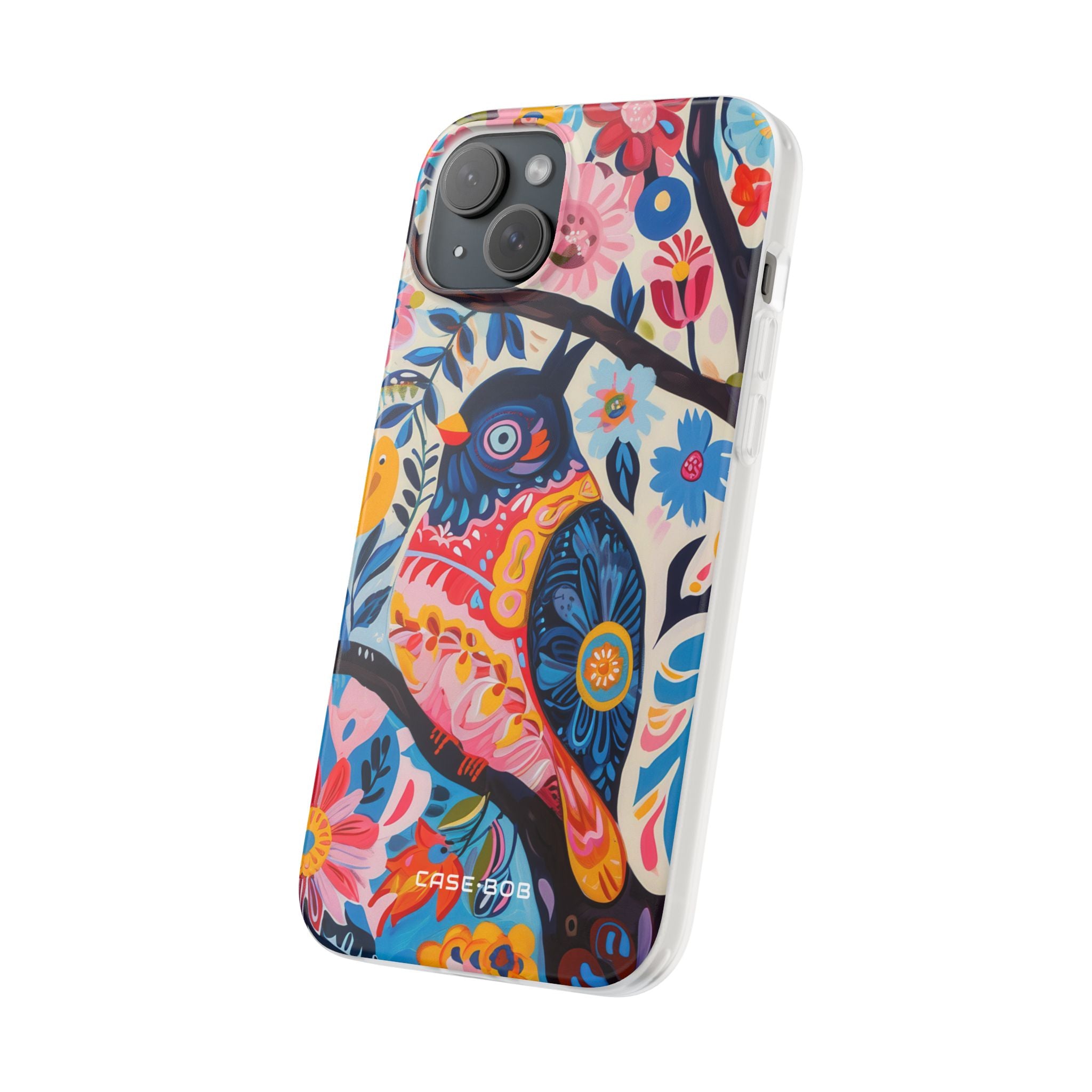 Owl Bloom iPhone 15 Plus Case - Soft