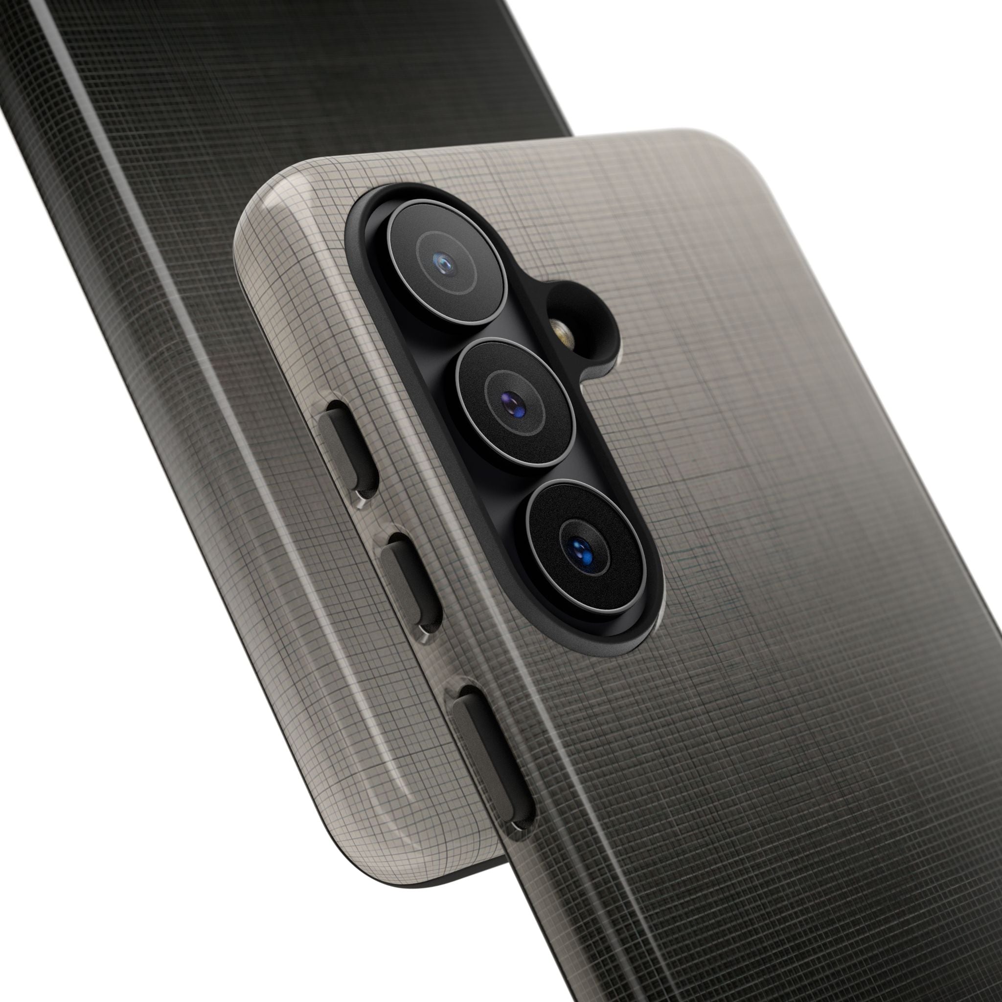 Grey Tough Phone Case for Samsung - Faded Sand Mesh