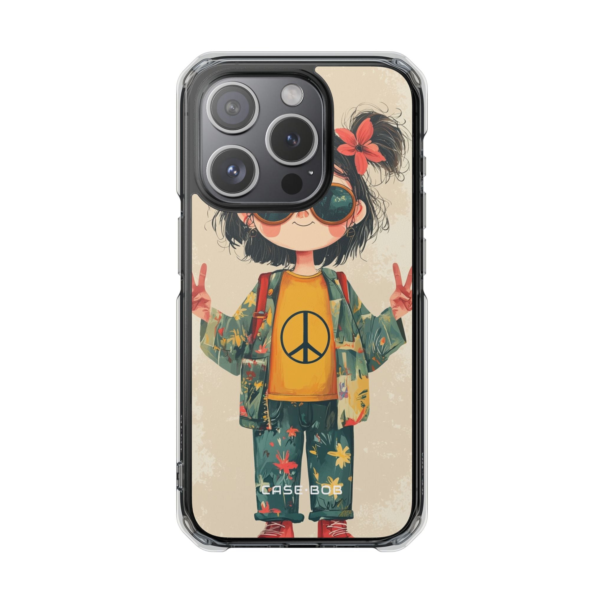 Peace Pigtails iPhone 15 Pro Cover - Impact