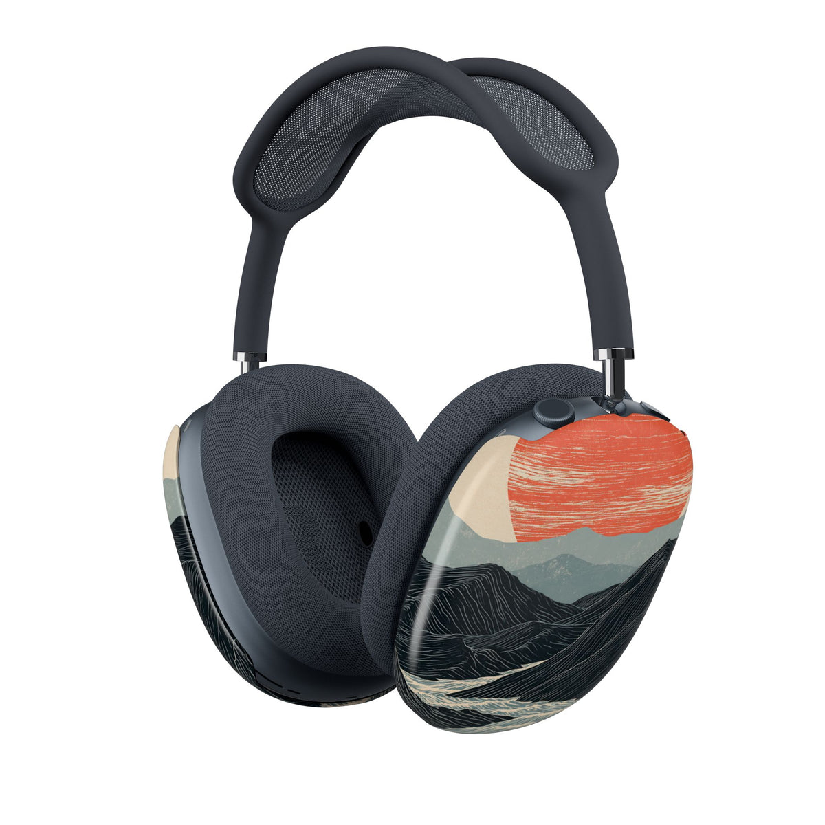 Crimson Ridge Horizon · Hard Case for AirPods Max · Black