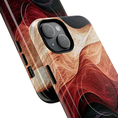 Ember Wave Dispersion · Tough 2.0 Magnetic Phone Case for iPhone · Red