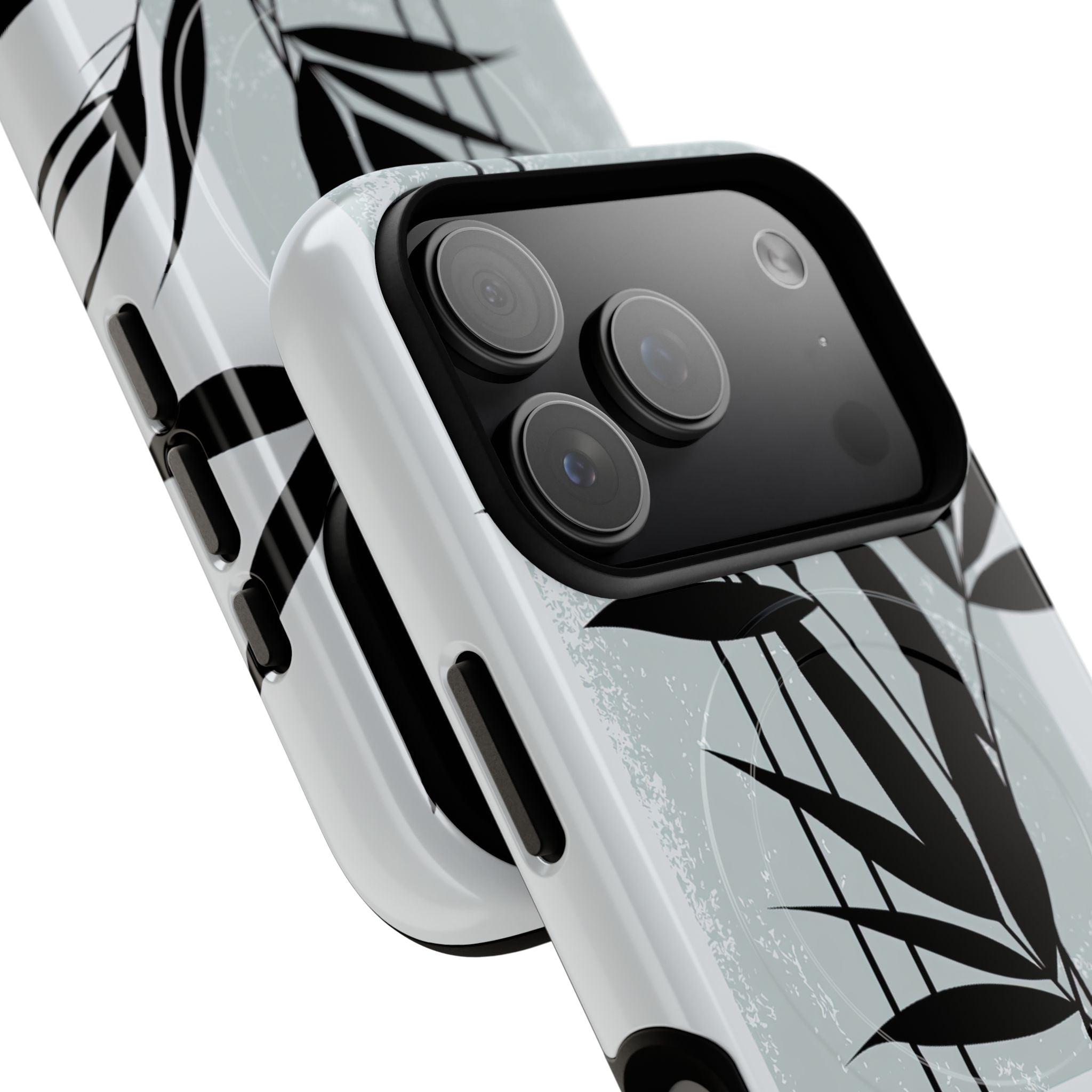 Grey Tough 2.0 Magsafe Phone Case for iPhone - Sage Bamboo Noir