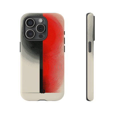 Red Tough Phone Case for iPhone - Split Signal Red
