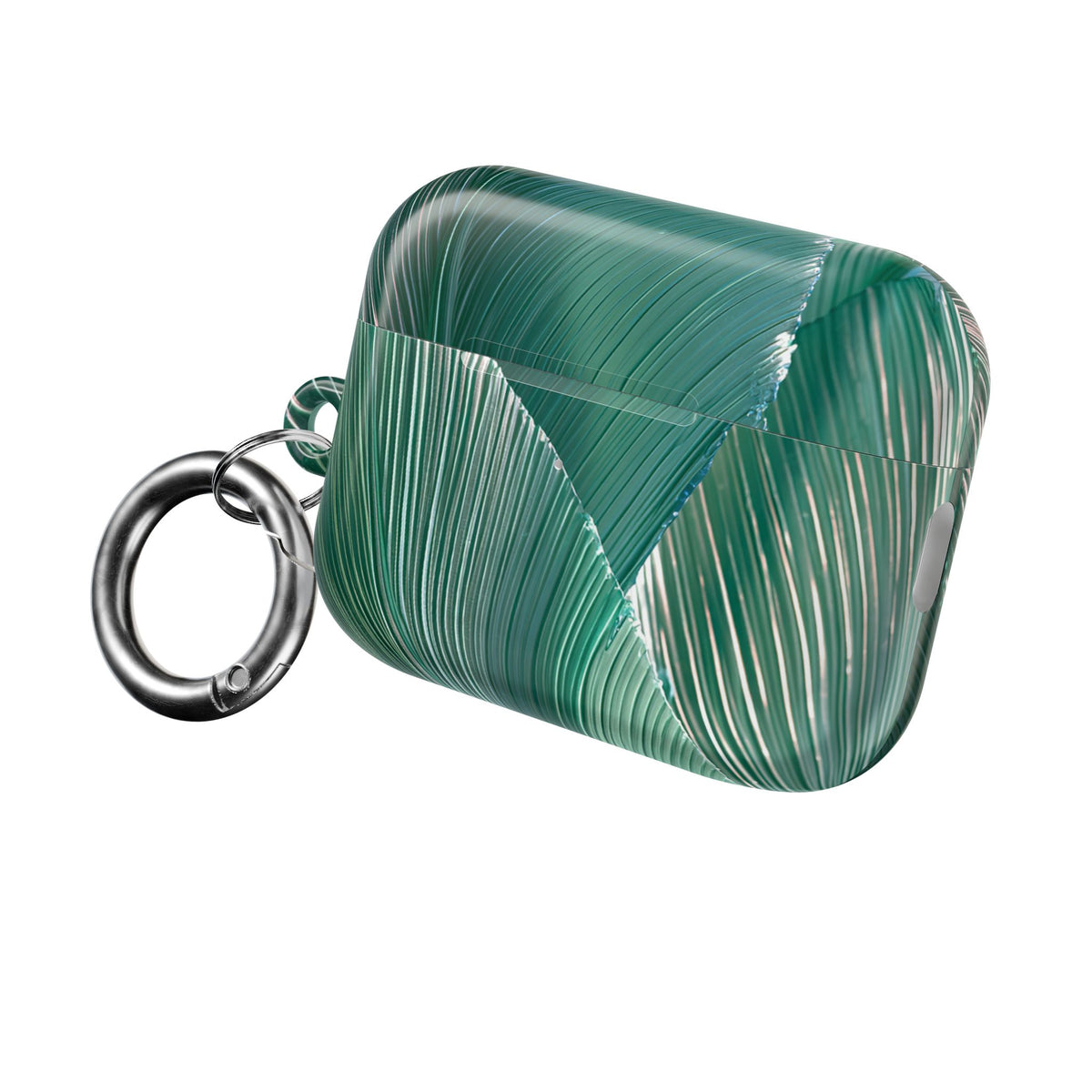 Translucent Fan Palm · Hard Case for AirPods & AirPods Pro · Teal