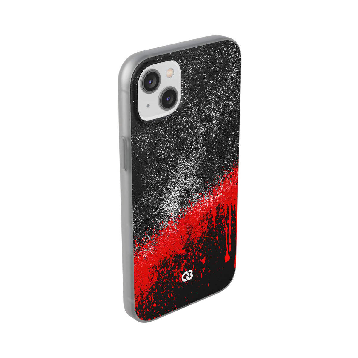 Crimson Noir Drip · Lite Phone Case for iPhone ·  Black